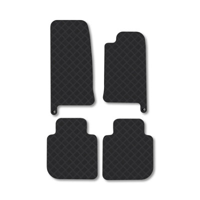 Car Mat Co Jaguar Xj (1994-2004) (Lwb) Rubber Car Mats Heavy-Duty Tailored Fit With Clips from B&Q