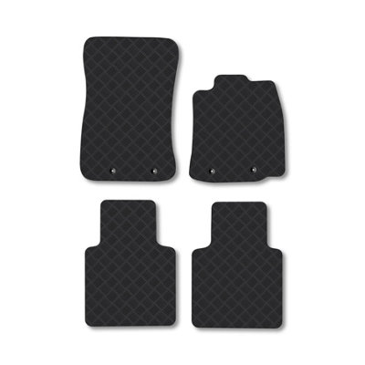 Car Mat Co Jaguar Xj (2010+) (Lwb) Rubber Car Mats Heavy-Duty Tailored Fit With Clips from B&Q