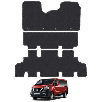 Car Mat Co Floor Mats For Nissan Nv300 (2016+) (Combi) Carpet Tailored Fit Van Mat Set from B&Q
