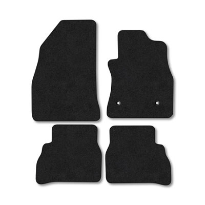 Car Mat Co Fiat Doblo 2010+ Combi Van Floor Mats Tailored Fit Carpet Set 4 Pieces Black from B&Q