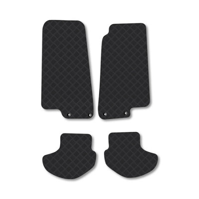Car Mat Co Jaguar Xk8 (1996-2006) Rubber Car Mats Heavy-Duty Tailored Fit With Clips from B&Q