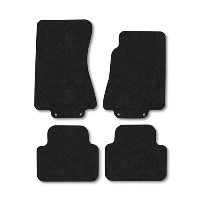 B&Q -  Jaguar Xj8 2003-2009 (Swb) Car Mats Black Carpet Tailored  Easy Clean Clips