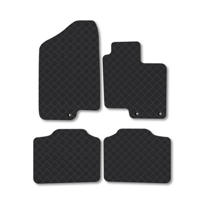 Car Mat Co Kia Optima (2012-2016) Rubber Car Mats Heavy-Duty Tailored Fit With Clips from B&Q