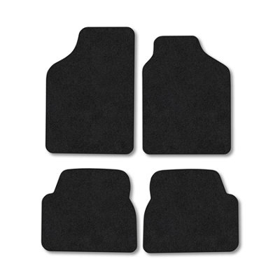 Car Mat Co Kia Rio 2001-2005 (Manual) Car Mats Black Carpet Tailored  Easy Clean Clips from B&Q