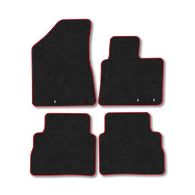 Car Mat Co Kia Sorento 2010-2015 Car Mats Red Trim Carpet Tailored  Easy Clean Clips from B&Q