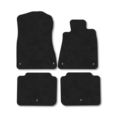 B&Q -  Lexus Gs (2005-2011) Car Mats Black Carpet Tailored Fit Easy Clean With Clips