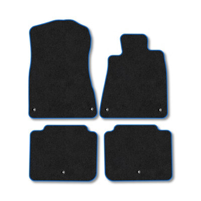 B&Q -  Lexus Gs (2005-2011) Car Mats Blue Trim Carpet Tailored Fit Easy Clean With Clip