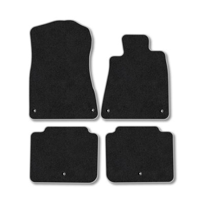 B&Q -  Lexus Gs (2005-2011) Car Mats Grey Trim Carpet Tailored Fit Easy Clean With Clip