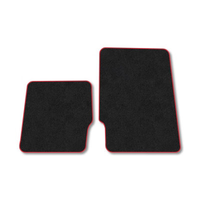 B&Q -  Lotus Elise 1996-2001 Car Mats Red Trim Carpet Tailored  Easy Clean Clips