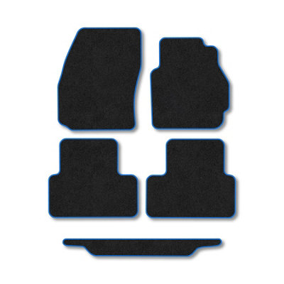 Car Mat Co Mazda 5 (2005-2010) Car Mats Blue Trim Carpet Tailored Fit Easy Clean from B&Q