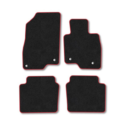 Car Mat Co Mazda 6 2013+ (Saloon) Car Mats Red Trim Carpet Tailored  Easy Clean Clips from B&Q