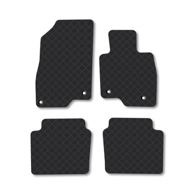 Car Mat Co Mazda 6 (2013+) (Saloon) Rubber Car Mats Heavy-Duty Tailored Fit With Clips from B&Q