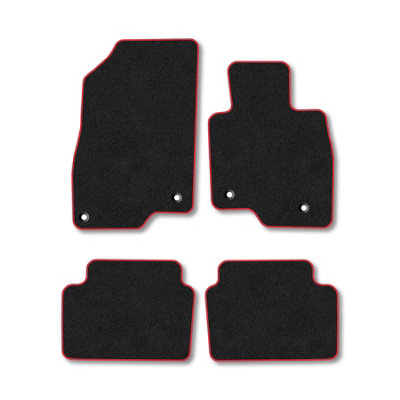 Car Mat Co Mazda 6 2013+ (Estate) Car Mats Red Trim Carpet Tailored  Easy Clean Clips from B&Q