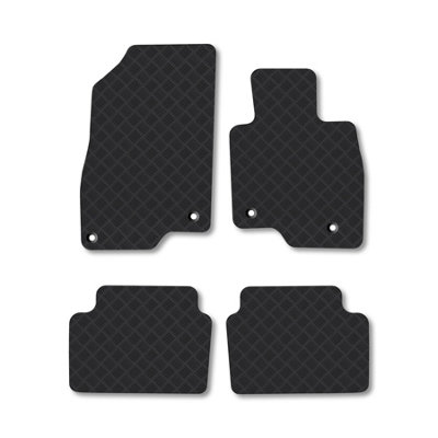 Car Mat Co Mazda 6 (2013+) (Estate) Rubber Car Mats Heavy-Duty Tailored Fit With Clips from B&Q