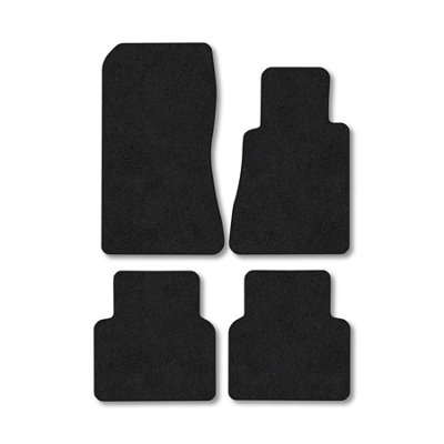 Car Mat Co Mercedes 190E 1982-1993 (W201) Car Mats Black Carpet Tailored Fit Easy Clean from B&Q