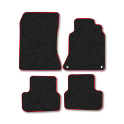 Car Mat Co Mercedes B-Class 2012-2019 (W246) Car Mats Red Trim Carpet Tailored  Easy Clean from B&Q