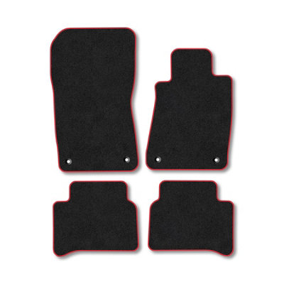 Car Mat Co Mercedes Cls 2005-2011 (C219) Car Mats Red Trim Carpet Tailored Fit Easy Clean from B&Q