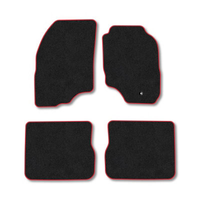 Car Mat Co Mitsubishi Outlander 2004-2007 Car Mats Red Trim Carpet Tailored Fit Easy Clean from B&Q