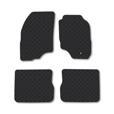 Car Mat Co Mitsubishi Outlander (2004-2007) Rubber Car Mats Heavy-Duty Tailored Fit from B&Q