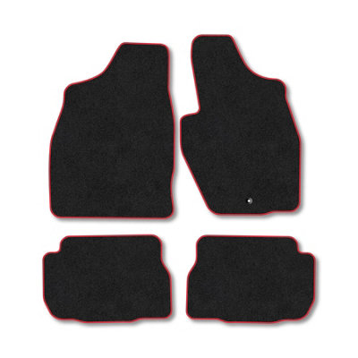 Car Mat Co Mitsubishi Shogun Pinin 2000-2005 (Swb) Car Mats Red Trim Carpet Tailored Fit from B&Q