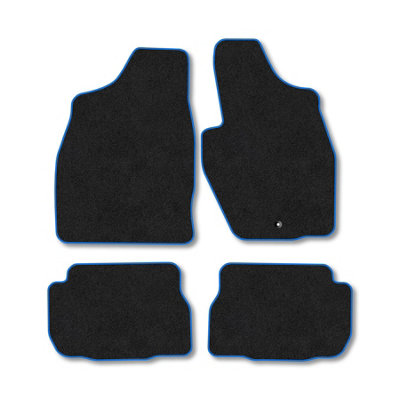 Car Mat Co Mitsubishi Shogun Pinin 2000-2005 (Swb) Car Mats Blue Trim Carpet Tailored Fit from B&Q