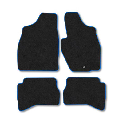 Car Mat Co Mitsubishi Shogun Pinin 2000-2005 (Lwb) Car Mats Blue Trim Carpet Tailored Fit from B&Q
