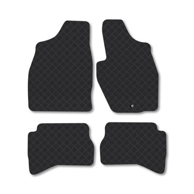 Car Mat Co Mitsubishi Shogun Pinin 2000-2005 (Lwb) Rubber Car Mats Heavy-Duty Tailored Fit from B&Q