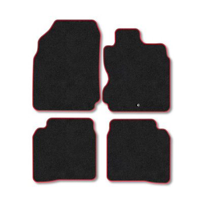 Car Mat Co Nissan Note 2006-2013 Car Mats Red Trim Carpet Tailored  Easy Clean Clips from B&Q