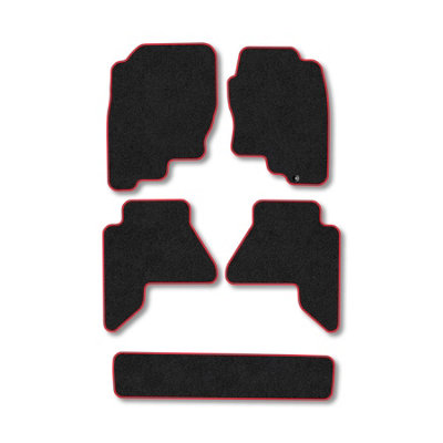 Car Mat Co Nissan Pathfinder 2005-2010 Car Mats Red Trim Carpet Tailored Fit Easy Clean from B&Q