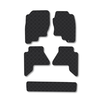 Car Mat Co Nissan Pathfinder (2005-2010) Rubber Car Mats Heavy-Duty Tailored Fit With Clips from B&Q