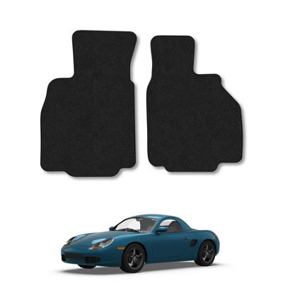 Car Mat Co Porsche Boxster 1996-2006 Car Mats Black Carpet Tailored  Easy Clean Clips from B&Q