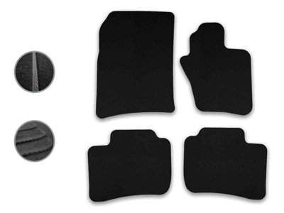 Car Mat Co Vw Touareg (2010-2018) Car Mats Black Carpet Tailored Fit Easy Clean With Clips from B&Q