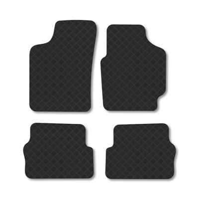 Car Mat Co Renault Laguna (1994-2001) Rubber Car Mats Heavy-Duty Tailored Fit from B&Q