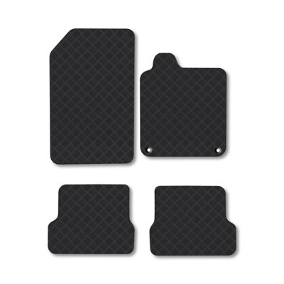 Car Mat Co Renault Laguna (2007-2015) (Coupe) Rubber Car Mats Heavy-Duty Tailored Fit from B&Q