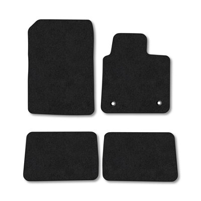 Car Mat Co Renault Twingo 2007-2014 Car Mats Black Carpet Tailored  Easy Clean Clips from B&Q