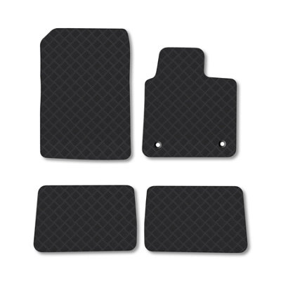 Car Mat Co Renault Twingo (2007-2014) Rubber Car Mats Heavy-Duty Tailored Fit With Clips from B&Q