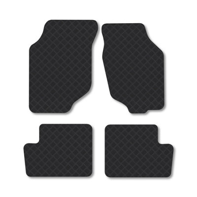 Car Mat Co Rover 25 (1999-2005) Rubber Car Mats Heavy-Duty Tailored Fit from B&Q