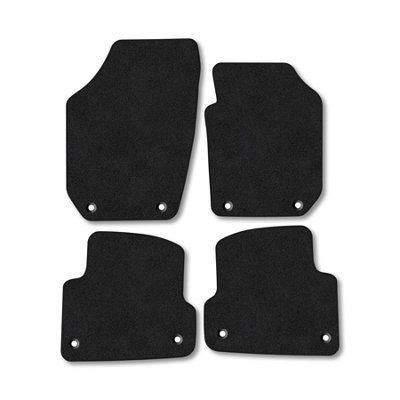 Car Mat Co Skoda Roomster 2006-2015 Car Mats Black Carpet Tailored  Easy Clean Clips from B&Q