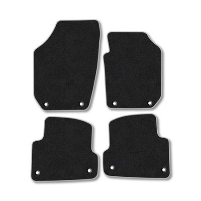 Car Mat Co Skoda Roomster 2006-2015 Car Mats Grey Trim Carpet Tailored  Easy Clean Clips from B&Q