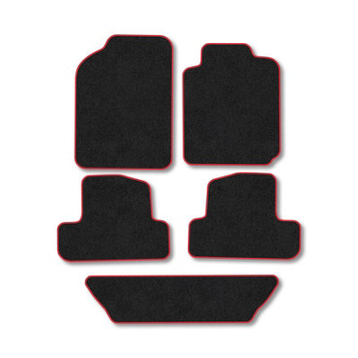 Car Mat Co Toyota Corolla Verso 2001-2004 Car Mats Red Trim Carpet Tailored Fit Easy Clean from B&Q