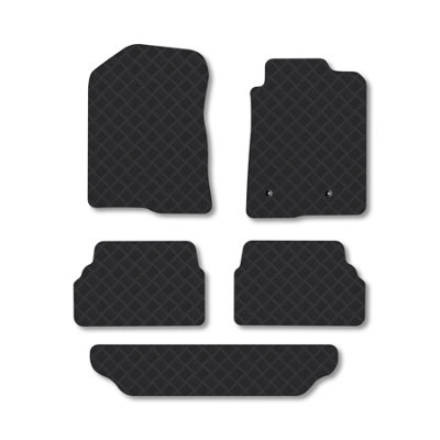 Car Mat Co Toyota Corolla Verso (2004-2009) Rubber Car Mats Heavy-Duty Tailored Fit from B&Q