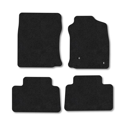 Car Mat Co Toyota Land Cruiser 2003-2010 Car Mats Black Carpet Tailored Fit Easy Clean from B&Q