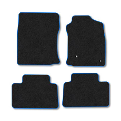 Car Mat Co Toyota Land Cruiser 2003-2010 Car Mats Blue Trim Carpet Tailored Fit Easy Clean from B&Q