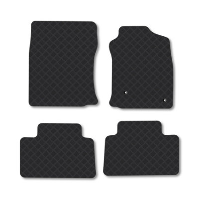 Car Mat Co Toyota Land Cruiser (2003-2010) Rubber Car Mats Heavy-Duty Tailored Fit from B&Q