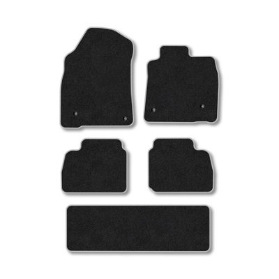 Car Mat Co Toyota Land Cruiser 2010-2012 (V8) Car Mats Grey Trim Carpet Tailored from B&Q