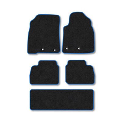 Car Mat Co Toyota Land Cruiser 2012-2020 (V8) Car Mats Blue Trim Carpet Tailored from B&Q