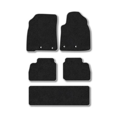 Car Mat Co Toyota Land Cruiser 2012-2020 (V8) Car Mats Grey Trim Carpet Tailored from B&Q
