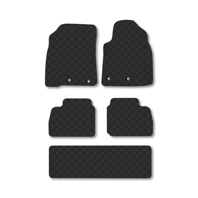Car Mat Co Toyota Land Cruiser (2012-2020) (V8) Rubber Car Mats Heavy-Duty Tailored Fit from B&Q
