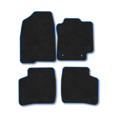 Car Mat Co Toyota Prius 2005-2009 Car Mats Blue Trim Carpet Tailored  Easy Clean Clips from B&Q