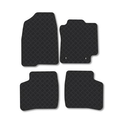 Car Mat Co Toyota Prius (2005-2009) Rubber Car Mats Heavy-Duty Tailored Fit With Clips from B&Q